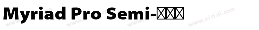 Myriad Pro Semi字体转换